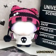ぬい服 ♡ ちびぐるみ（11cm）♡着ぐるみ ♡ k64 10cm ぬいぐるみ服 着せ替え 帽子付き ジャージ ぬい活 ぬい活