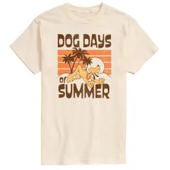 【送料無料】 ディズニー メンズ Tシャツ トップス Disney's Mickey Mouse & Friends Pluto Men's Dog Days Of Summer Graphic Tee Cream