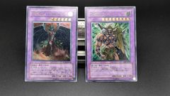 E・HERO ワイルドジャギーマン　＆　E-HERO インフェルノ・ウィング　レリーフ（アルティメット）　遊戯王　旧レリ