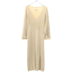 Ameri アメリ 22AW AMERICAN SLEEVE LAYERED KNIT DRESS アメリカンスリーブニットワンピース 01220530930 アイボリー M