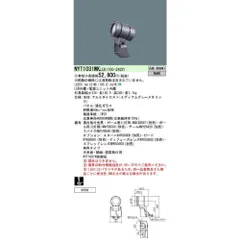 屋外灯 スポットライト LED白色 LED・電源内蔵 本体のみ NYT1031WKLE9