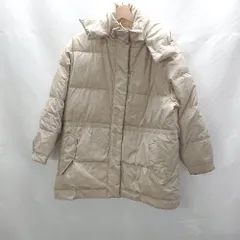 ◇ ⊇ nano universe ナノ ユニバース ダウン系　フェザー使用 長袖 ダウンジャケット サイズM ベージュ系 レディース E  【1409100011449】