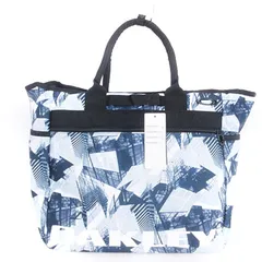 オークリー OAKLEY タグ付き BG TOTE BAG 15.0 トートバッグ ジップ開閉 ロゴ 総柄 FOS900646 青系 白 ブルー ホワイト 鞄のサムネイル