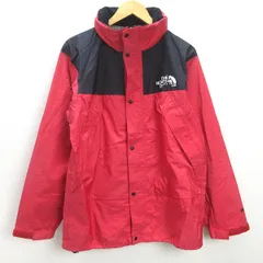Q■ザノースフェイス/THE NORTH FACE ゴアテックスGORE-TEXマウンテンレインテックス■赤【メンズL】MENS日本製レトロ/98【中古】