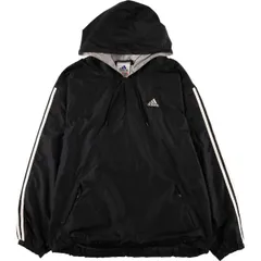 アディダス ナイロンジャケット ウインドブレーカー パーカー ビッグロゴ 古着 adidas - アディダス オリジナルス ナイロンジャケット ウィンド