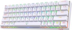 【数量限定】K630 Dragonborn Redragon 60%有線RGBゲーミングキーボード、61キー コンパクトメカニカルキーボード、タクタイルブラウンスイッチ、プロドライバサポート、ホワイト