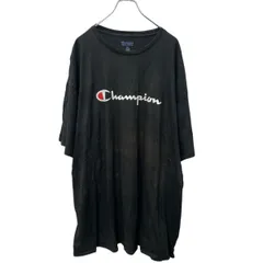 Champion 半袖 プリントTシャツ 3XL ブラック チャンピオン ビッグサイズ 古着卸 アメリカ仕入 a704-5515
