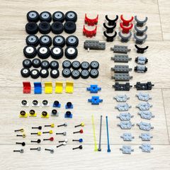 LEGO レゴ 乗り物系 中古 パーツ タイヤ シート ハンドル アンテナ カーマッドガード 大量 ばら売り 部品取り LY-240627-18
