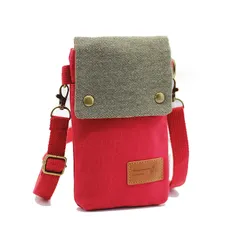 【人気商品】[TOEDNNQI] スマホポーチ ポシェット スマホショルダーポーチ スマホバッグ ショルダーポーチ ミニショルダーバッグ 斜め掛け スマホ 小銭 鍵 小物入れ ミニバッグ お財布バッグ キャンバス デニム ストラップ付き 男女兼用 iPhone