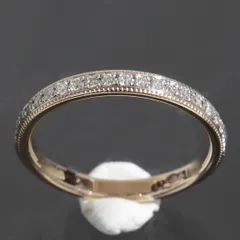 K18 YG ハーフエタニティリング ８号 楽天市場】リング 指輪 8号 ハーフエタニティ ゴージャス 18金