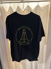【 タグ付き未使用】GOTHICQUE PARIS 韓国ブランド Tシャツ 半袖T プリントT ブラック 新品未使用 A-529