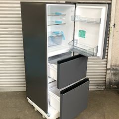 【未使用・アウトレット】Haier/ハイアール 3ドア冷蔵庫 286L JR-CV29B 右開 2024年 マットグレー ●101229
