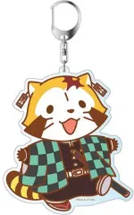 【中古】雑貨 竈門炭治郎(ラスカルver.) デカキーホルダー 「鬼滅の刃×あらいぐまラスカル」