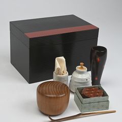 そうみん様専用 茶道具 遠山蒔絵 茶箱 棗 香合など 三点 一式 M R5811