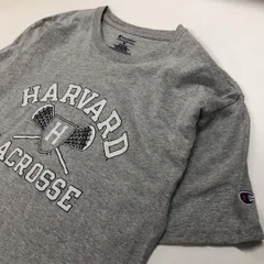 Champion ラクロス カレッジロゴ 半袖Tシャツ グレー メンズM