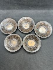 松栄堂 鎚目 茶托 5客 煎茶道具 - メルカリ
