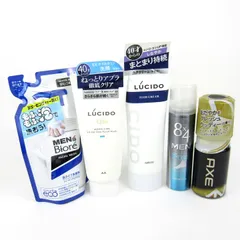 マンダム AXE ルシードエル他 ヘアケア ボディケア 5点セット 未使用有 まとめて 大量 日用品 メンズ 【中古】