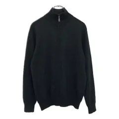 celio ハーフジップ カシミヤニット セーター グレー(メンズ M)中古 古着 V0291