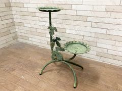 アイアン製 掛時計 葡萄・リーフモチーフ アンティーク調 - メルカリ