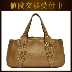 コールハーン ハンドバッグ メタリック ブラウン ec-20325 美品 革