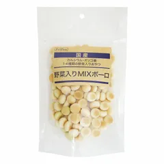 ペットプロ 国産おやつ 野菜入りMIXボーロ 80g 犬用おやつ （1点）