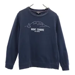 アーペーセー プリント スウェット トレーナー XS ネイビー A.P.C. メンズ 古着 【231101】