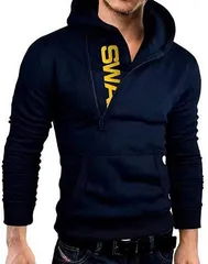 emptio エンプティオ フード付き ウスデ ユッタリ プルオーバーパーカー メンズ ユル インナー トレーナー(ネイビー,  M)