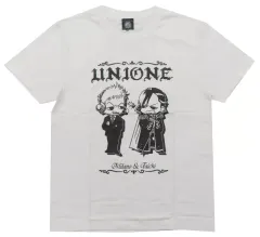 【中古】Tシャツ ユニオーネ(新日本プロレス) Tシャツ ホワイト Mサイズ 闘魂SHOP通販サイト＆水道橋店限定