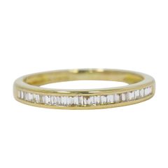 本物 ダイヤモンド 750 YG リング 指輪 11号 イエローゴールド アクセサリー ジュエリー 中古 【フォロー割】