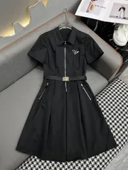 美品 PRADA チュニックワンピース ブラック サイズ38*LC1160