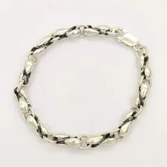 シルバーブレスレット　ロンワンズ　レナードカムホート シルクリンク 中古品 ロンワンズ LONE ONES シルクリンク ブレスレット シルバー 19