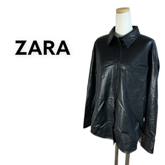 ZARA ザラ　レザー　シャツ