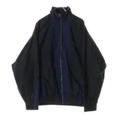 FACETASM (ファセッタズム) 23SS NYLON PATCHWORK JACKET パッチワーク フロントロゴ刺繍 ジップアップ ナイロンジャケット ブラック/ネイビー MKS-JK-M09のサムネイル