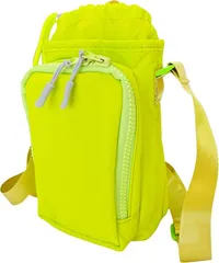 kanaelun レディース ショルダーポーチ ポシェット サコッシュ ミニ サブ 大きい 軽い 肩掛け バッグ おでかけ お散歩 携帯 お財布 大容量 旅行 化粧 ビーチ(ネオングリーン,  ミディアム)