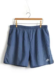 90s 希少サイズ S ■ ナイキ ビッグ スウォッシュ ナイロン ショートパン