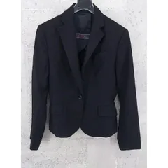 ◇ THE SUIT COMPANY ザ スーツカンパニー SUPER120’s 長袖 ジャケット ブラック レディース P  【1000027684107】