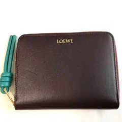 ⭐超美品⭐ＬＯＥＷＥ　ノット　コンパクト　ジップアラウンドウォレット