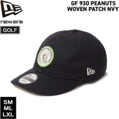 ニューエラ ゴルフ キャップ NEWERA GF 930 ピーナッツ WOVEN PATCH ネイビー 帽子 GOLF 綿