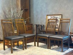 IDC 大塚家具 ダイニング リビングチェア ブラックレザー ビンテージ H IDC 大塚家具 ダイニング リビングチェア ブラックレザー ビンテージ H