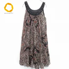 GRACE CONTINENTAL グレースコンチネンタル シルク ワンピース ペイズリー柄 802281k★