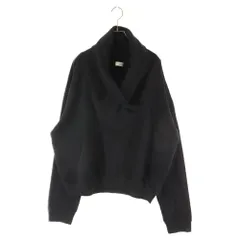 SAINT LAURENT PARIS (サンローランパリ) 23AW Shawl Neck Sweatshirt ショールネック スウェットシャツ トレーナー ブラック 755059 Y36SWのサムネイル