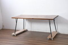 ★事前問合せ必須★ ACME Furniture アクメ ファニチャー ダイニングテーブル 中古 美品 パイン材 4人掛け 食卓 作業台 リペア+発送まで3週間前後 R-082294