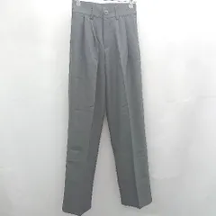 ◇ ⊇ me+em select ミームセレクト タック入り スラックス サイズS ダークグレー レディース E  【1506110008732】