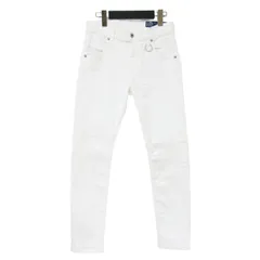 DIESEL ディーゼル パンツ ホワイト 白 サイズ:23(XS) / KRAILEY-B-NE スキニー デニム パンツ / ステッチ ストレッチ コットン / ボトムス ジーンズ ジーパン【レディース】【中古】