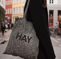 HAY ヘイ トートバッグ キャンバス ドット チェック　ストライプ　カバン　バッグ