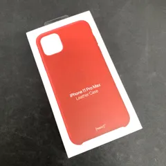 【未使用品】iPhone 11 Pro Max Leather Case Red【保証なし】
