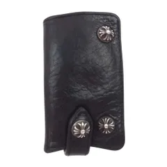 CHROME HEARTS クロムハーツ（原本有） キーケース KEY CASE キーケース クロスボタン レザー キーケース ブラック系【中古】のサムネイル