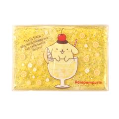サンリオ　ポムポムプリン　プリン　ジェル　夏　アイシング　保冷剤　アイス　氷　アイシング　ひんやり　ラメ　キラキラ　枕　ピロー　寝室　夜　子供　キャンプ