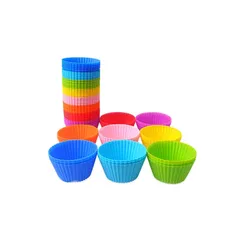 新品 シリコンカップ ケーキカップ ベーキングカップ カップケーキ 型 マフィンカップ シリコン焼き型 ランダムカラー 20枚入り