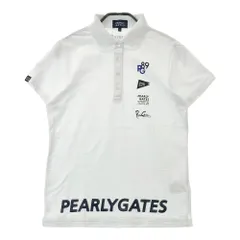 サイズ：1 PEARLY GATES パーリーゲイツ 055-3160554 シアサッカー 半袖ポロシャツ  ホワイト系 [240101265048]# ゴルフウェア レディース ストスト